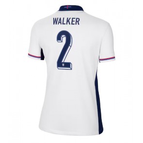 Billiga England Kyle Walker #2 Hemmatröja Dam EM 2024 Kortärmad